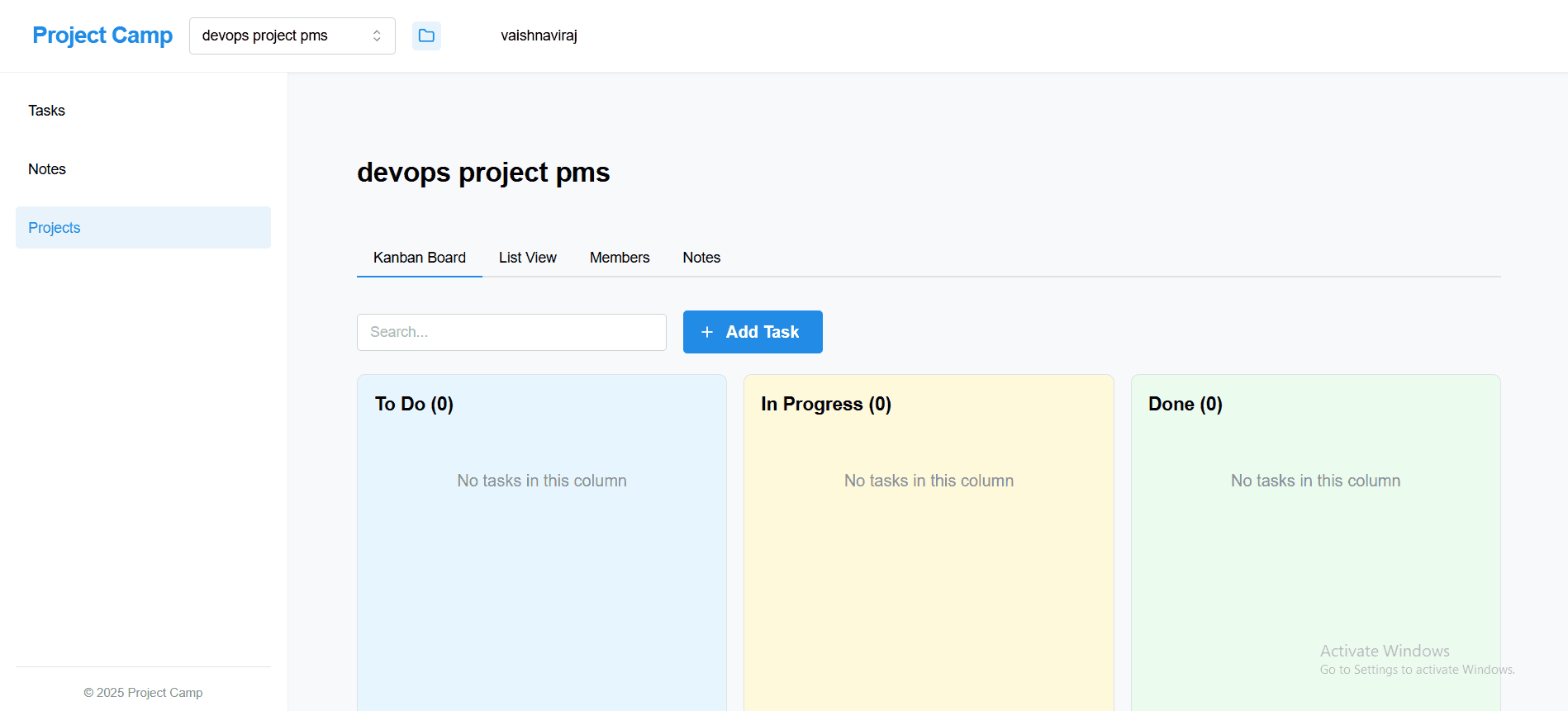 Project Management System
